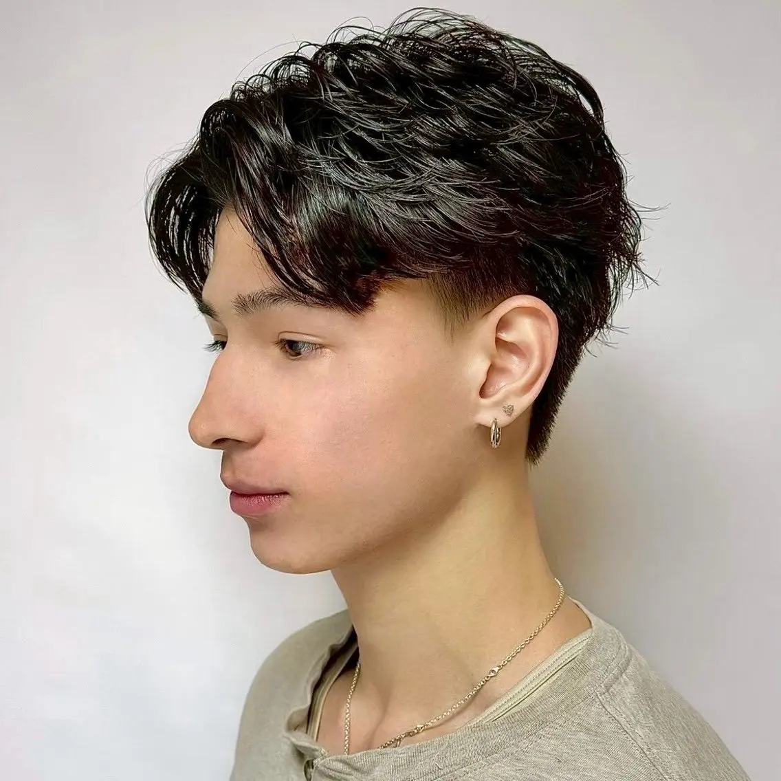 メンズ カット パーマ 原田 黎也のヘアスタイル