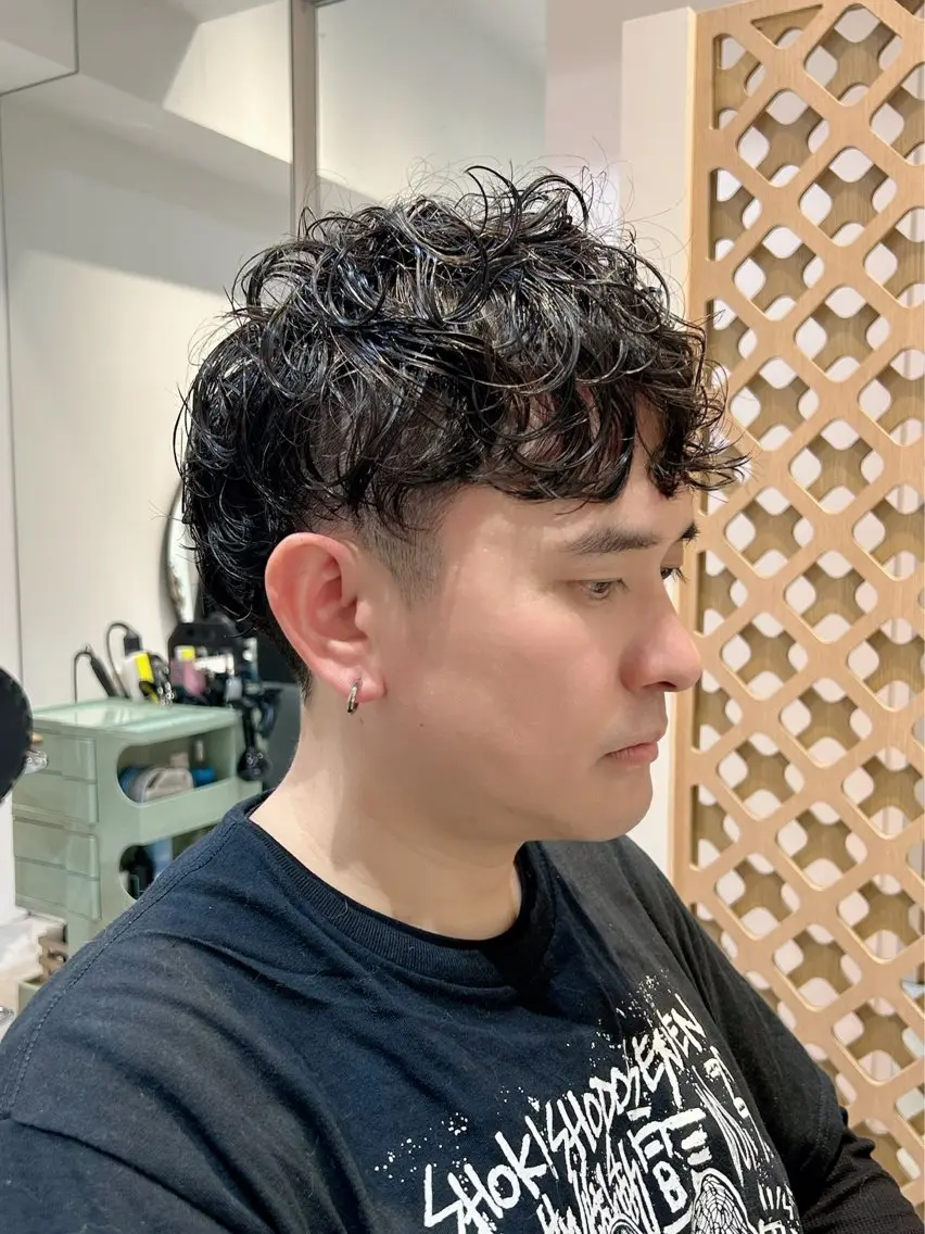パーマ メンズ メンズパーマ ニュアンスパーマ カット パーマ マンツーマン施術✂︎ machikaのヘアスタイル