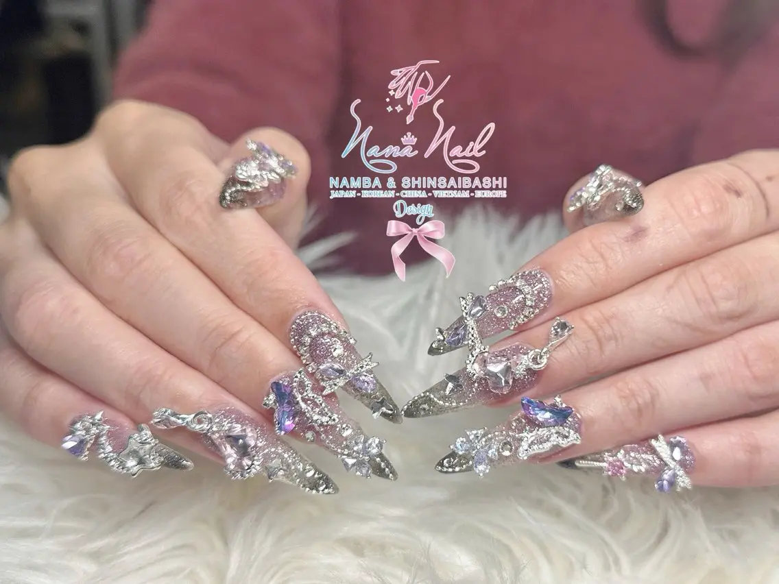 ネイル チークネイル 桜ネイル フラッシュネイル フットネイル ジェルネイル ハンドネイル リナネイル アメ村心斎橋店のネイルデザイン