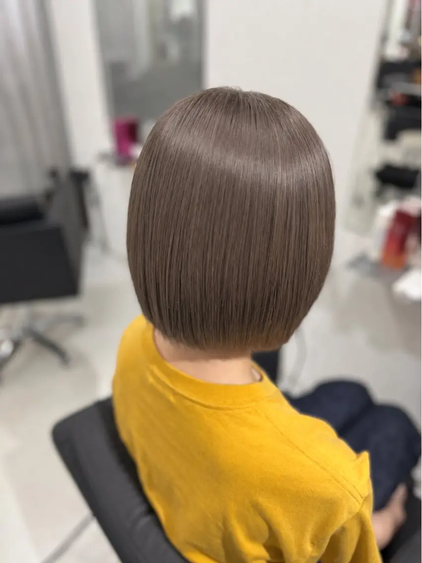 ミディアム カラー ヘアカラー ベージュ🤎/透明感 /ゆき🍀のヘアスタイル