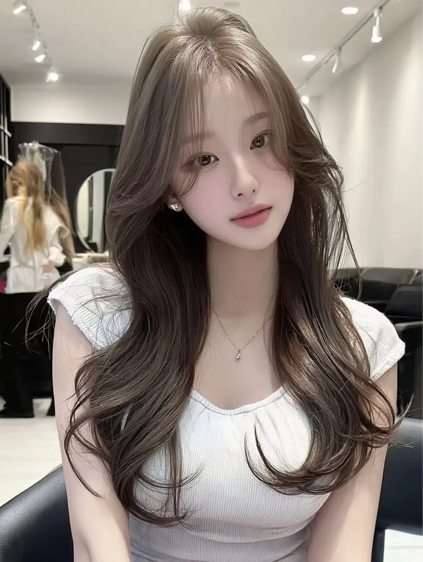 ロング 韓国ヘア┊︎レイヤー カット┊︎藤松美紗のヘアスタイル