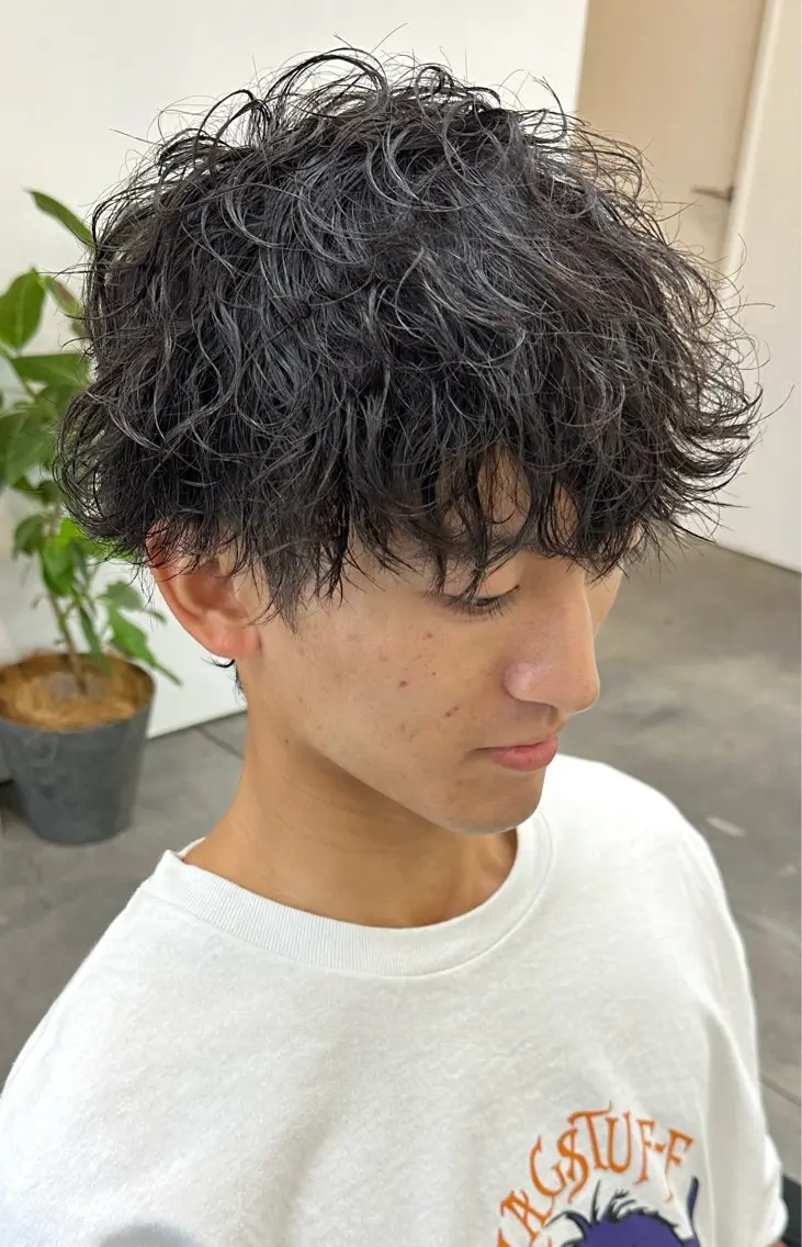 【メンズ限定】🔥カット+パーマ+疎水デトックストリートメント🔥の写真