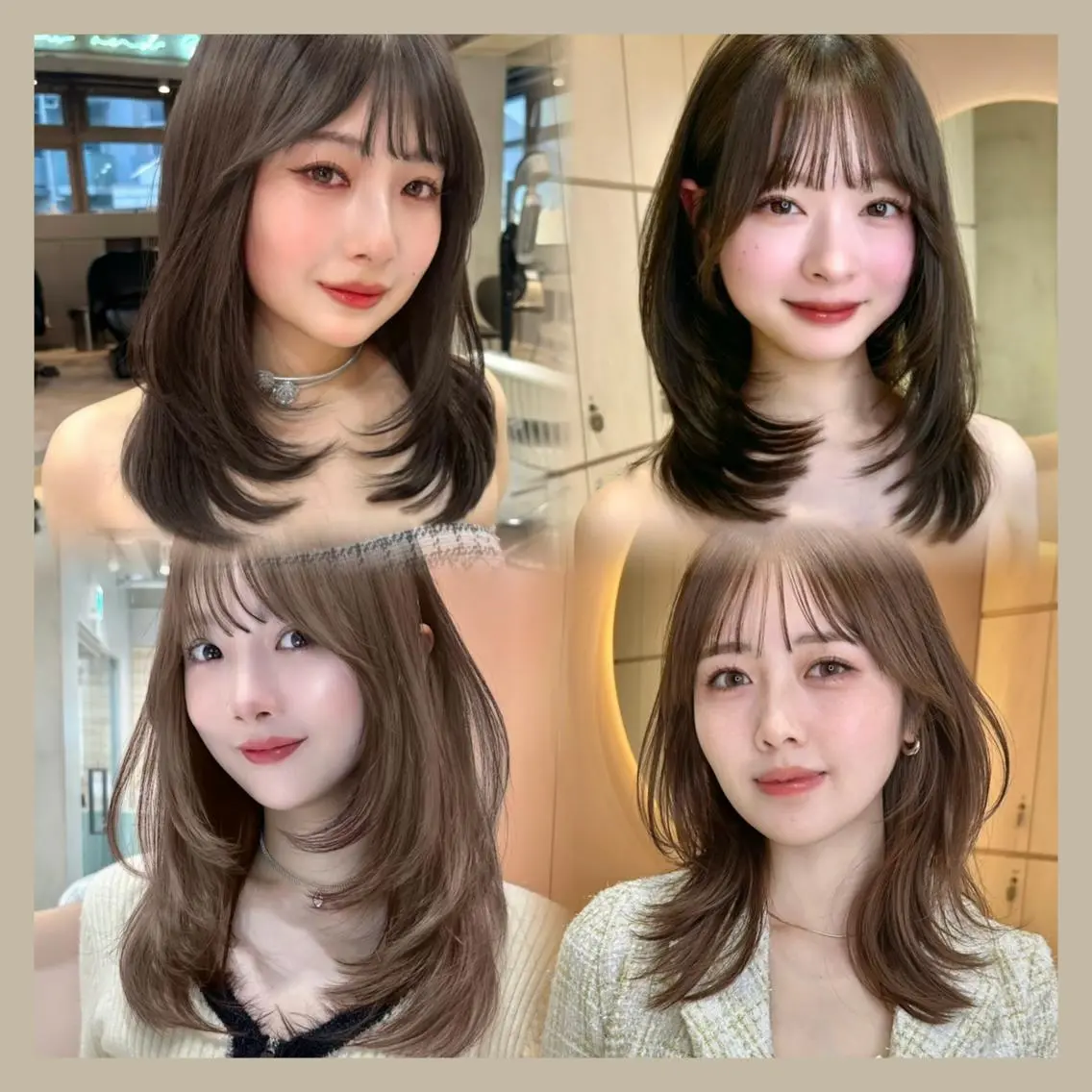 【伸ばし途中の方向け💓】メンテナンスカット➕ブリーチ無し透明感カラー➕ナノミスト1stepトリートメント❣️の写真