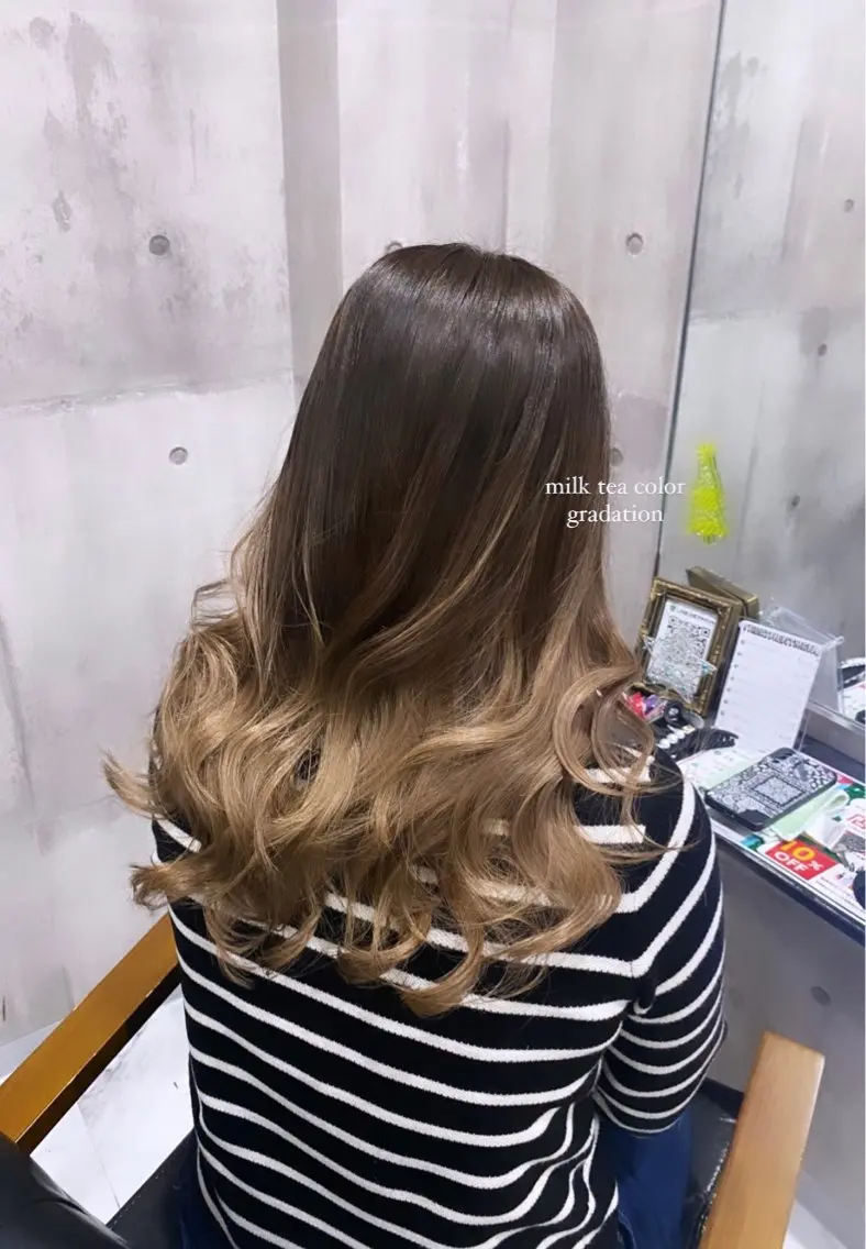 ロング カラー パーマ ヘアアレンジ メンズ ヘアカラー トリートメント 最新艶髪トレンド¦ ヘア¦miyu🐒♡のヘアスタイル