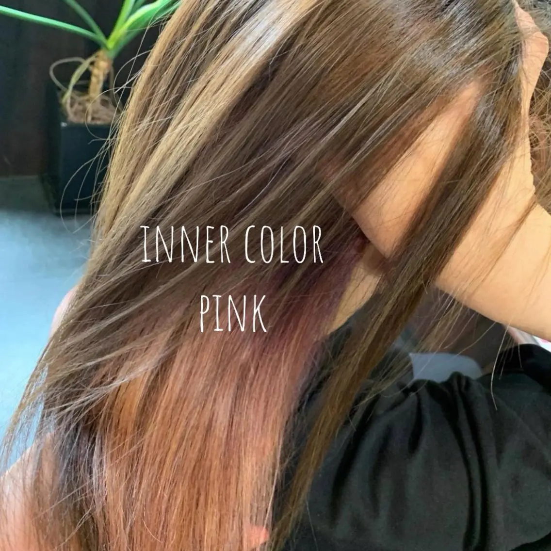 セミロング カラー ヘアアレンジ ベージュカラー ブリーチ ブラウンカラー ケアブリーチ イヤリングカラー Hikari /京都駅美容室のヘアスタイル