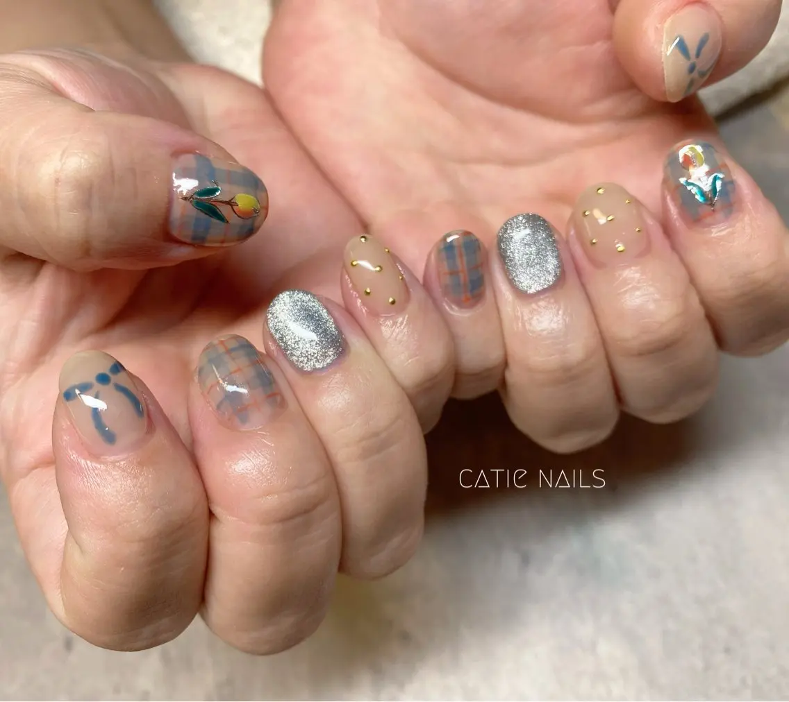 ネイル 持ち込み ニュアンスネイル kana .のネイルデザイン