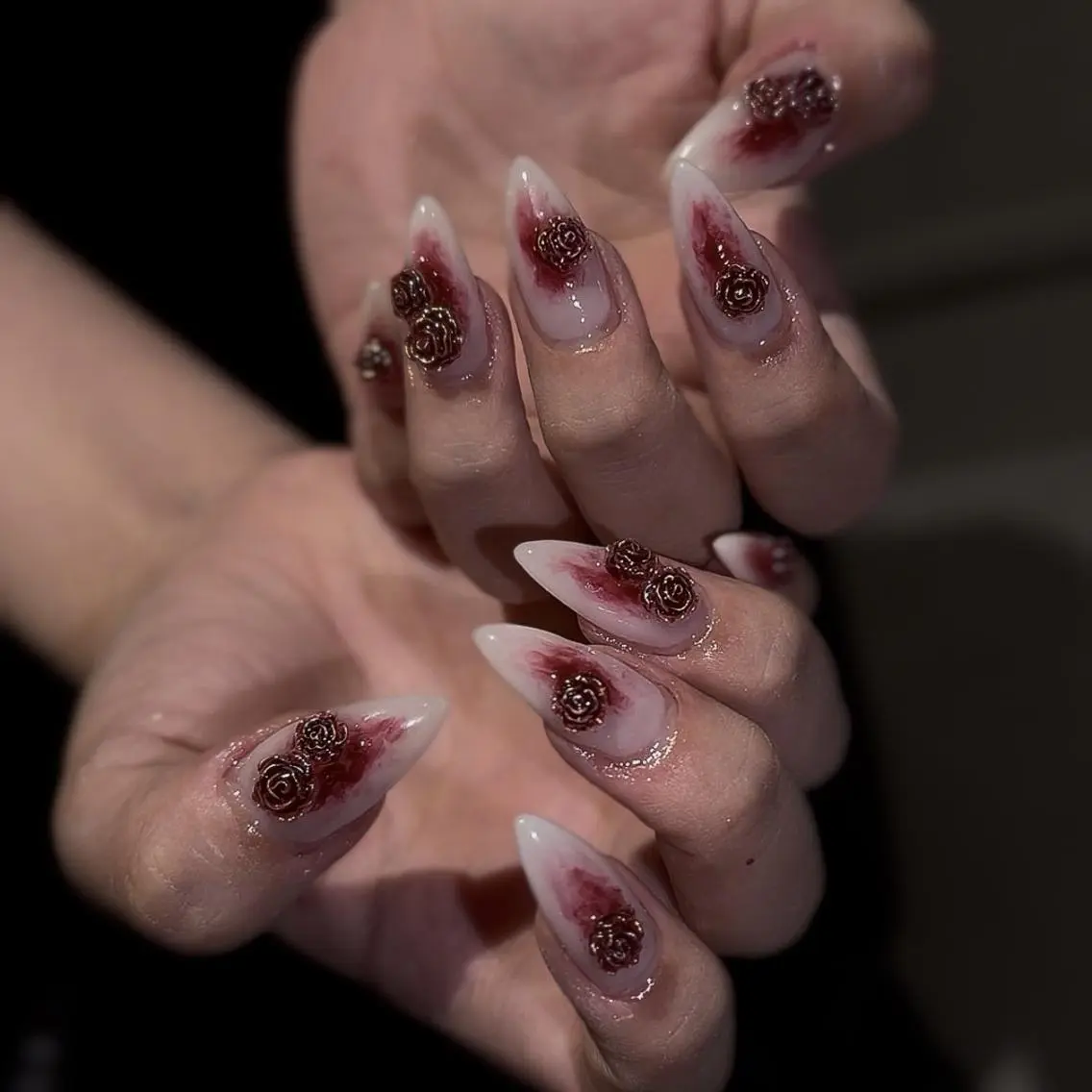 ロング ハンドネイル ネイルサロンAmo 🎀のネイルデザイン
