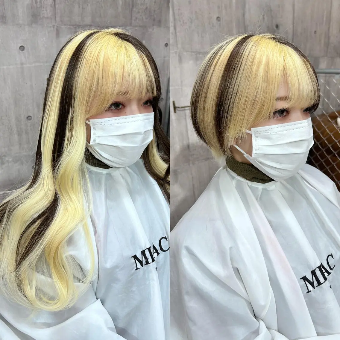ロング カラー シールエクステ ブロンド ハイトーンカラー インナーカラー ホワイトブロンド エクステ SHURI❤️‍🔥 中/韓mix ♡のヘアスタイル