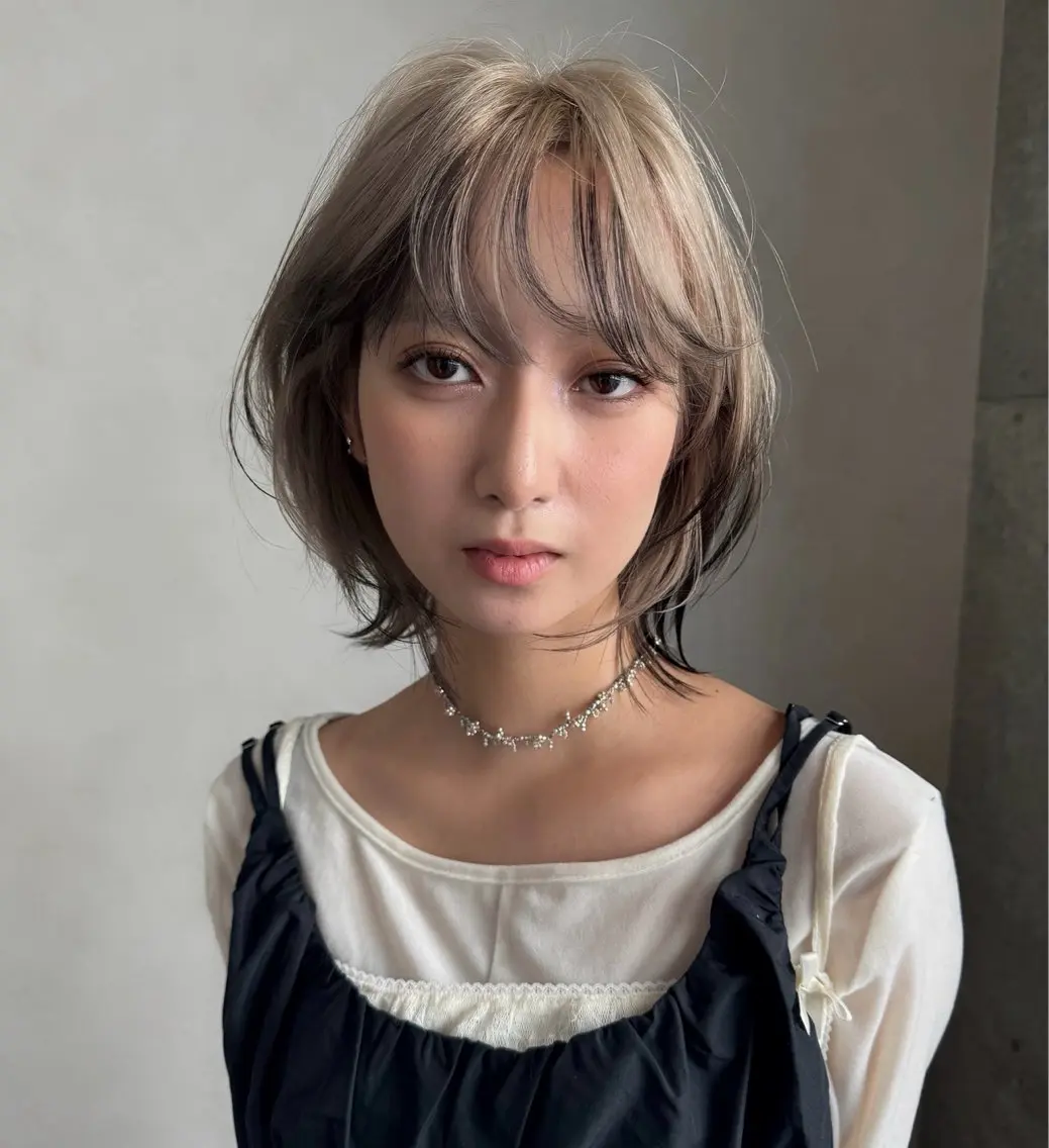 ショート ヘアカラー トリートメント udaハイトーン /ボブ/レイヤーのヘアスタイル