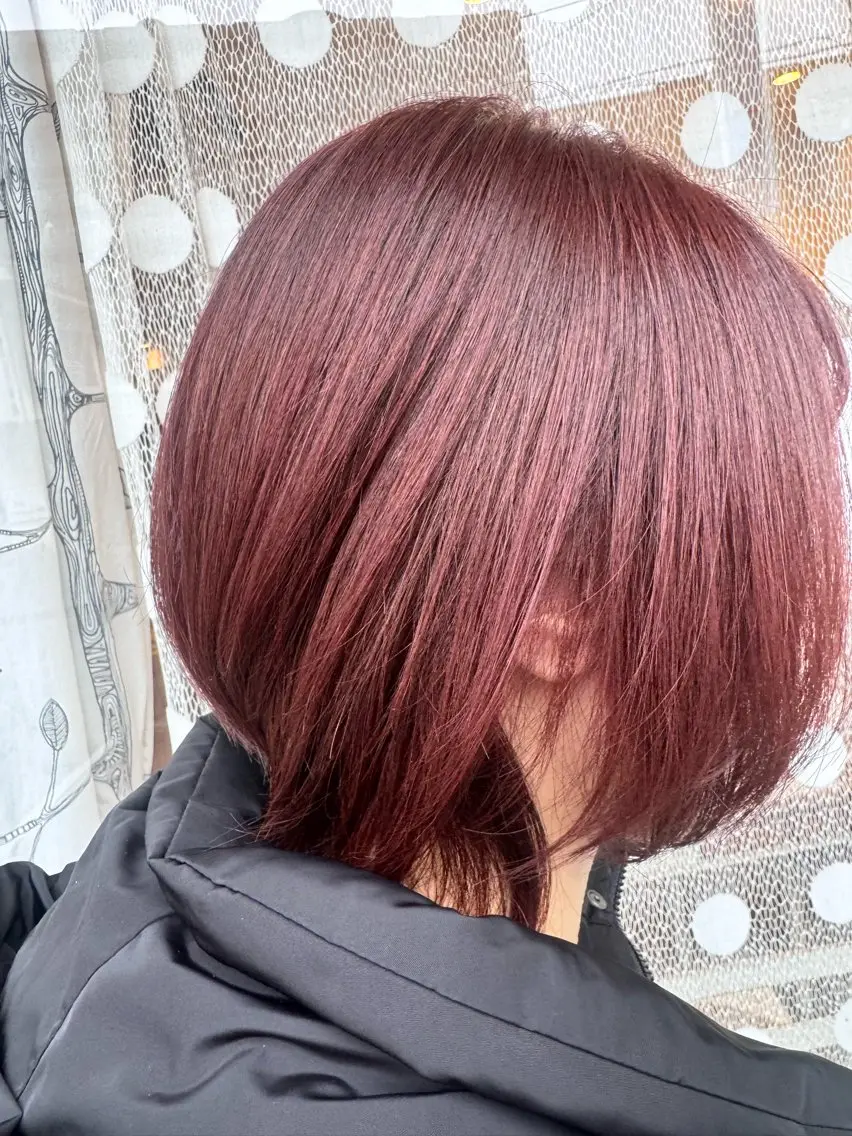 ミディアム カット ヘアカラー トリートメント 古澤 あかねのヘアスタイル