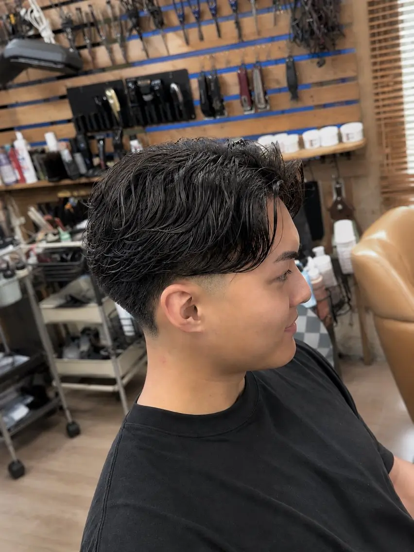 ショート パーマ カット パーマ カンタ/メンズカット /フェード/新宿のヘアスタイル