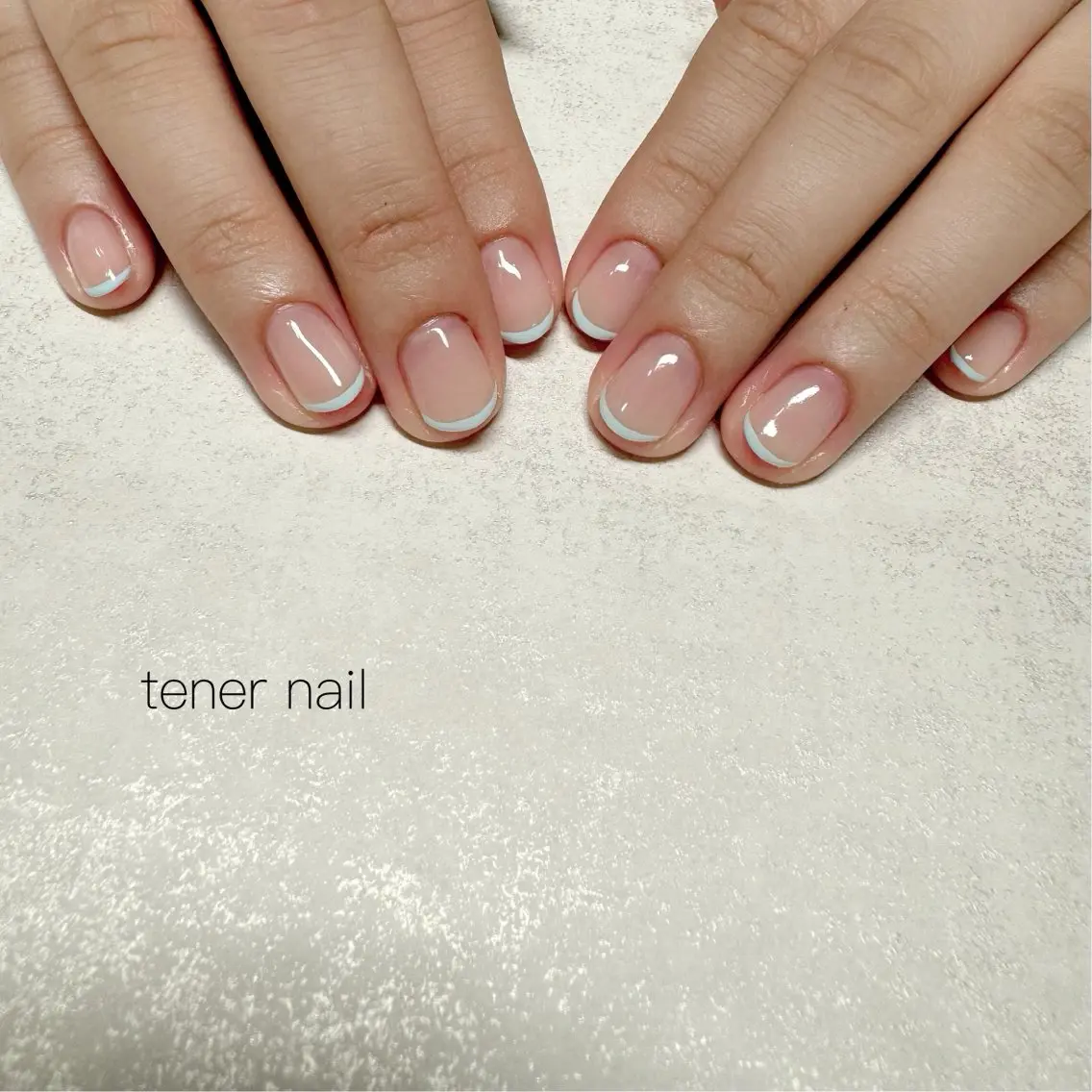 ネイル フレンチネイル ハンドネイル テネルネイル tener nailのネイルデザイン