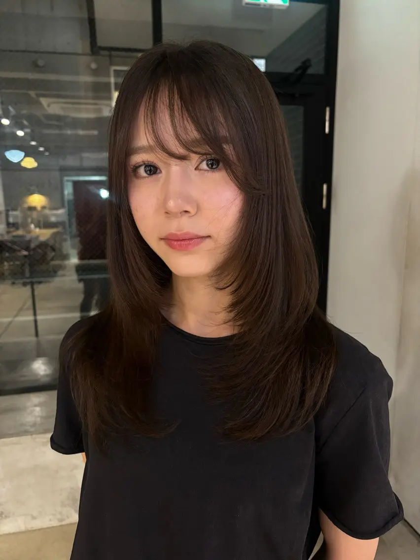 ミディアム 🎀抜け感ナチュラル 🎵asuna🪽のヘアスタイル