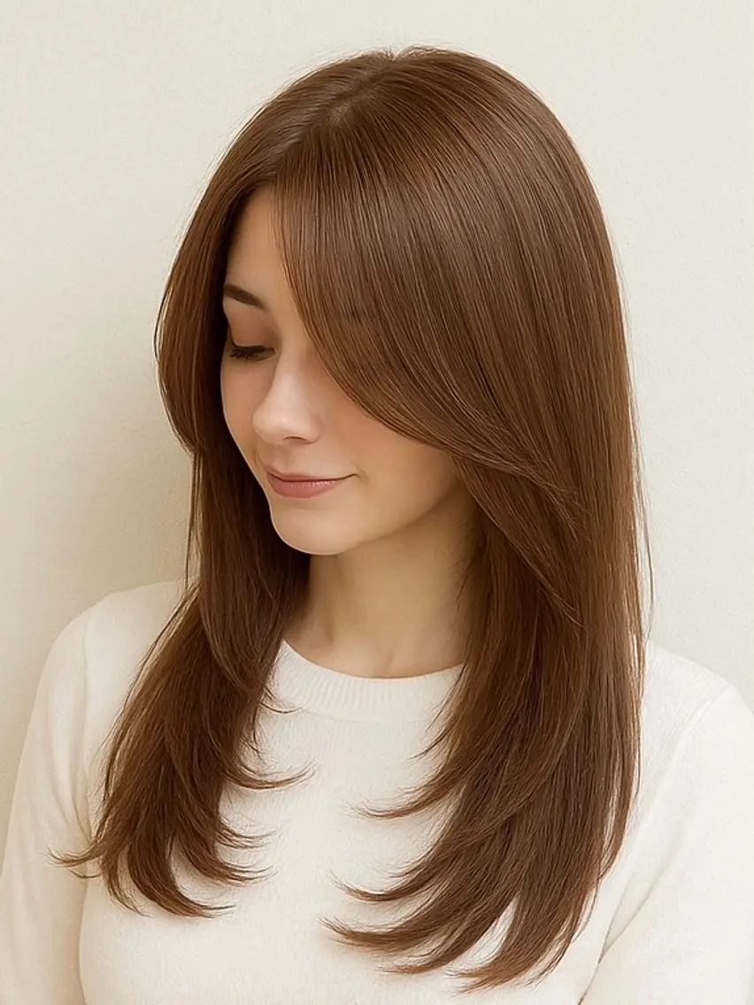 セミロング 松本 浩太朗のヘアスタイル