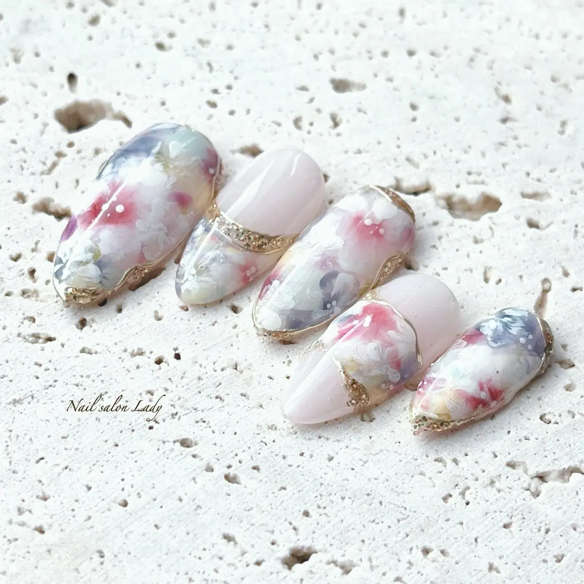 ネイル フラワーネイル Nail salon Ladyのネイルデザイン