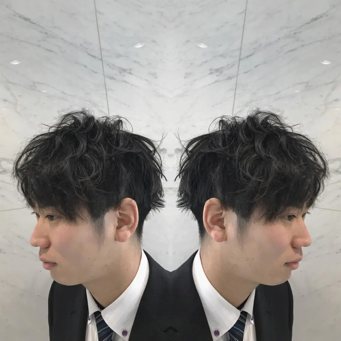 ショート カラー メンズ カット ヘアカラー トリートメント 重政 和樹のヘアスタイル