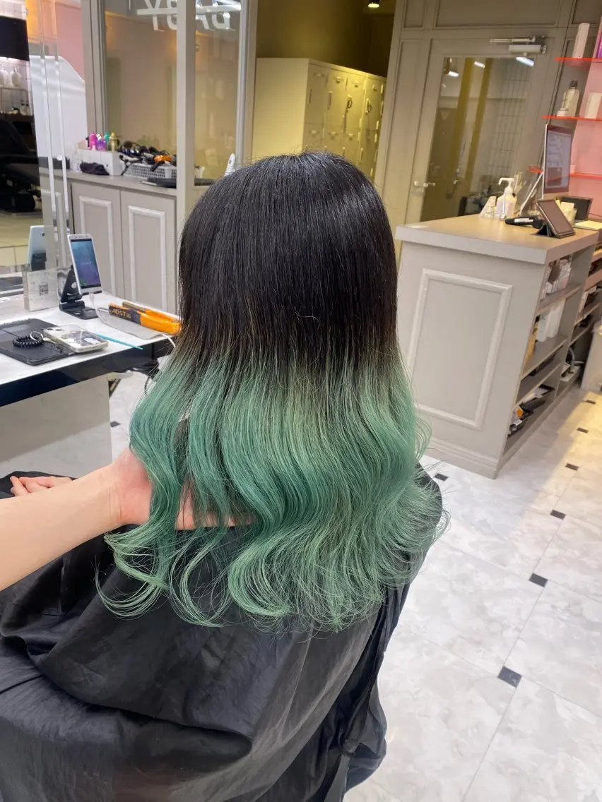 ロング カラー ヘアカラー ♥️韓国風透明感 暖色misa♥️のヘアスタイル