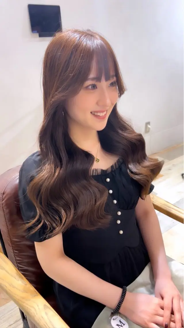 ロング カラー ベージュカラー ブリーチ 透明感カラー ブリーチなしカラー 韓国風ヘア カット ヘアカラー トリートメント 韓国風・ブリーチなし ・あり後藤 一斗店長のヘアスタイル
