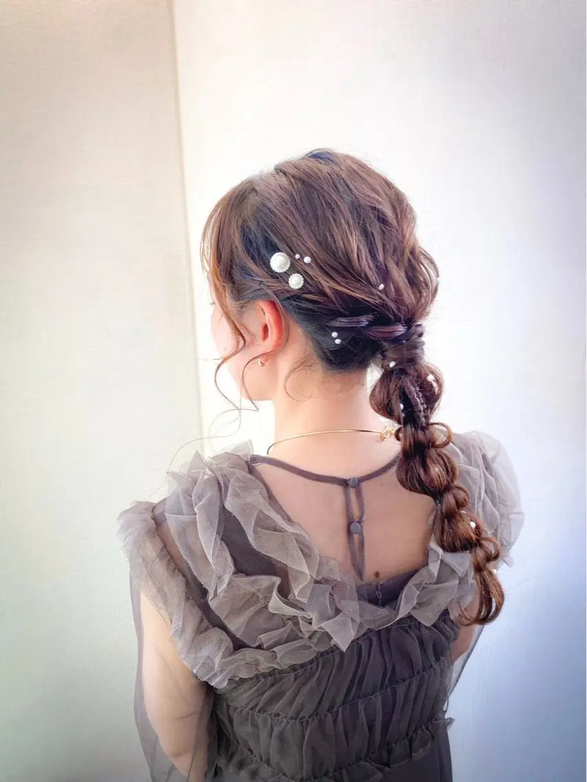 ヘアアレンジ ヘアセット hair make もりした ゆうのヘアスタイル