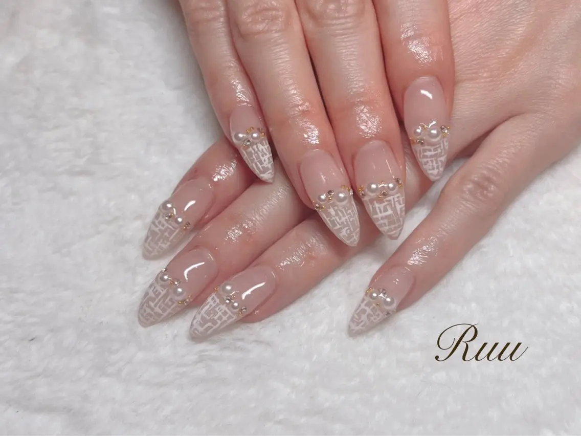 ネイル アートネイル フットネイル フレンチネイル キラキラネイル 韓国ネイル Nail salon Ruuのネイルデザイン