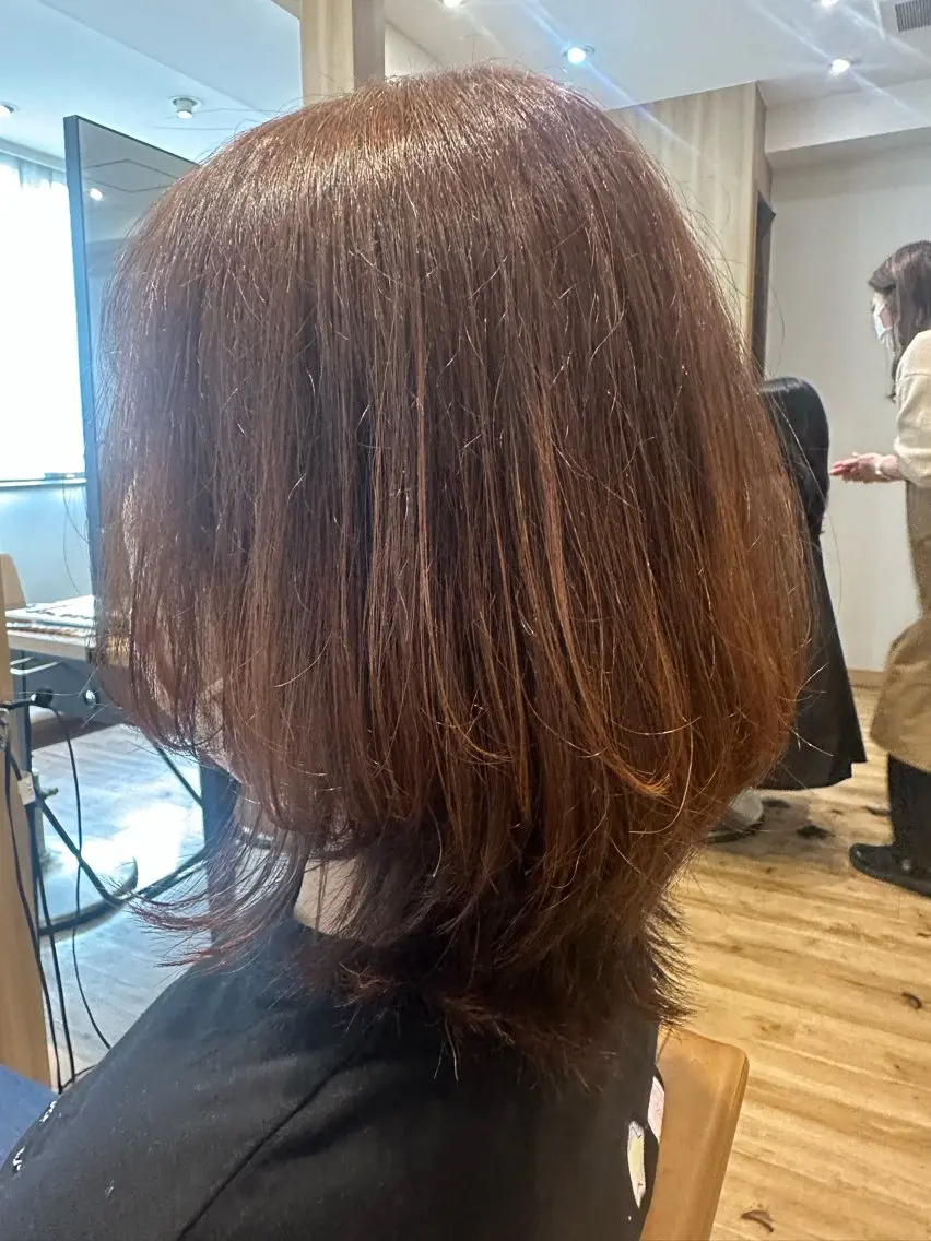 ミディアム カラー カット ヘアカラー トリートメント ✨✂️Nori ✂️✨のヘアスタイル