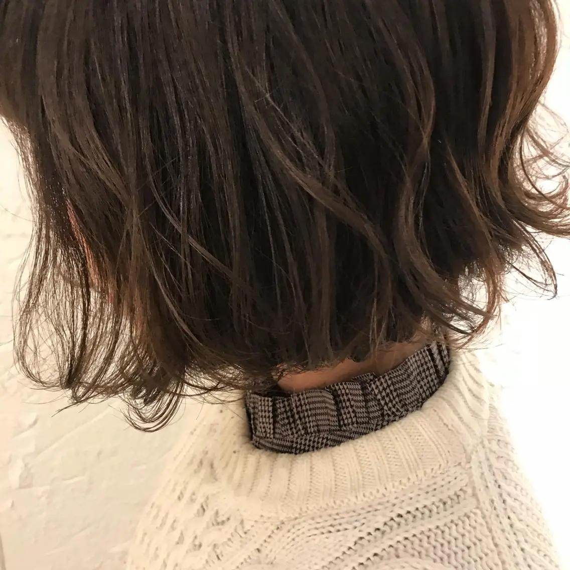 ショート カラー ヘアアレンジ 切りっぱなしボブ ボブ 【体験】韓国 メイク&ヘア天神のヘアスタイル