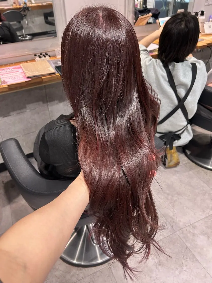 ロング ヘアカラー トリートメント ヘッドスパ レイヤーStyle 🪽菜々実のヘアスタイル