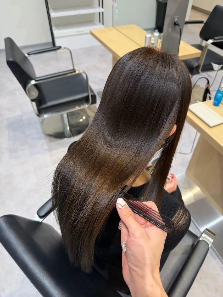 セミロング 縮毛矯正 カット 縮毛矯正 縮毛矯正/メンズ カット栄 伊藤 翔哉のヘアスタイル