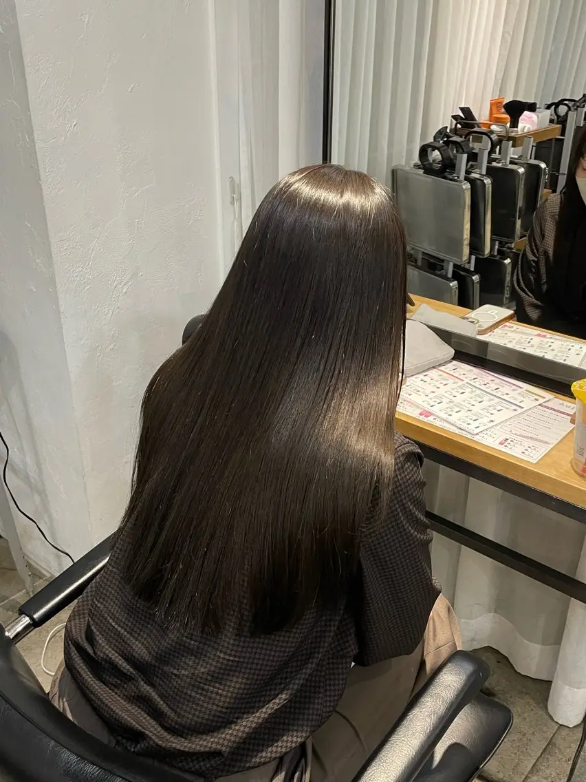 ロング カラー ヘアカラー とば みゆうのヘアスタイル