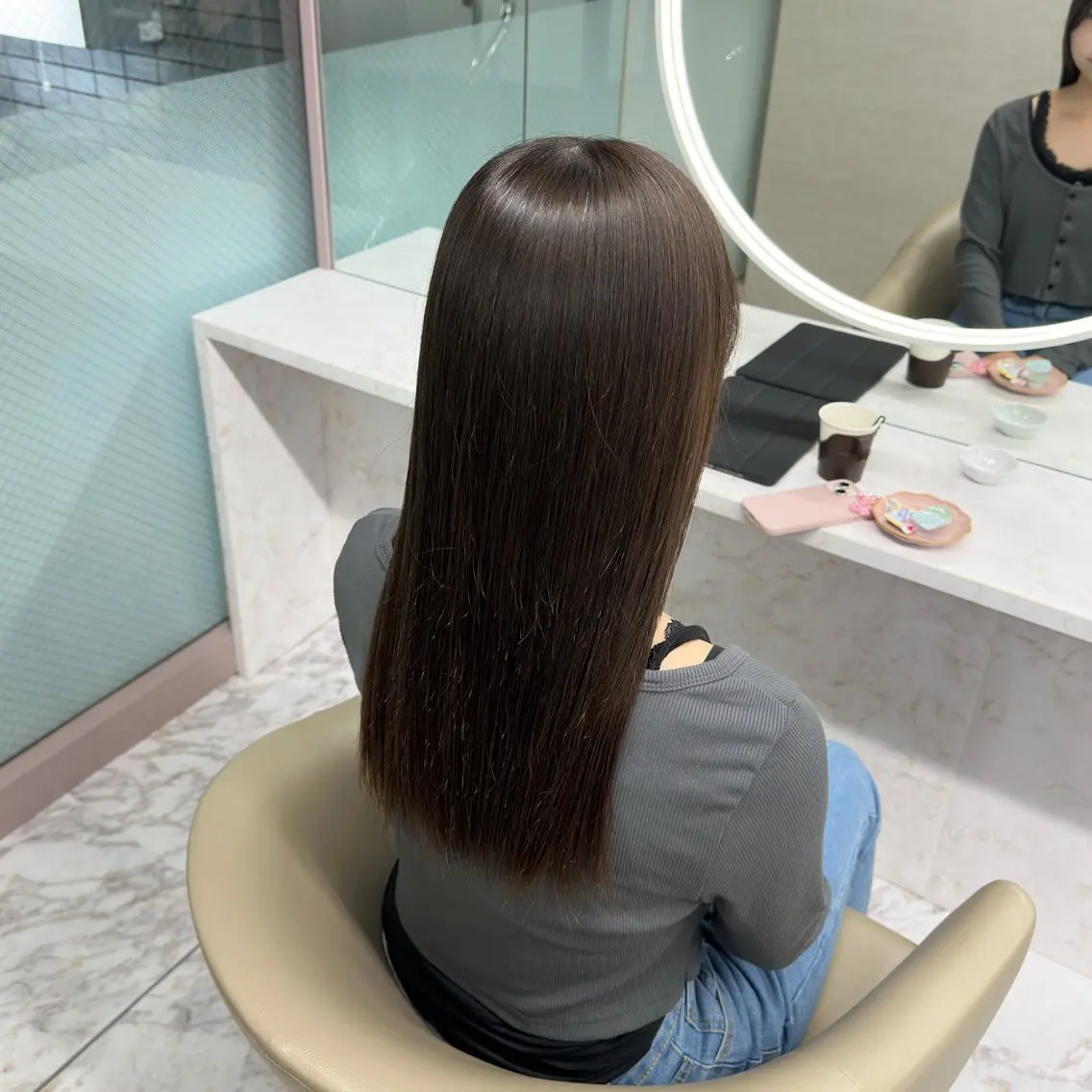 ロング 縮毛矯正 縮毛矯正 PINQ byangelicaのヘアスタイル