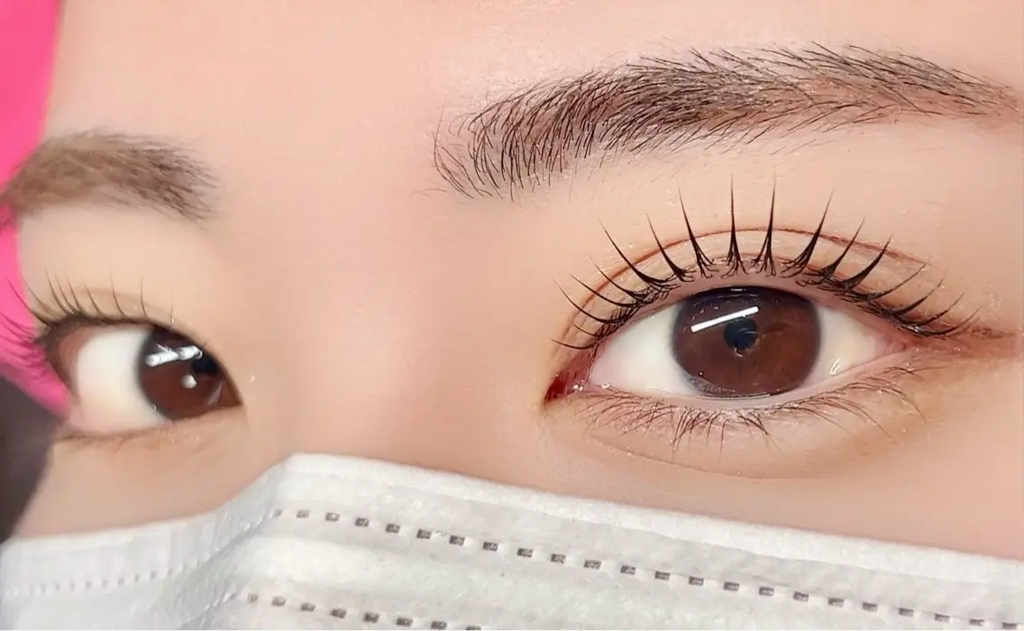 マツエク・マツパ パリジェンヌラッシュリフト 一重×まつ毛パーマ マツパ メリー🗼 六本木Eyelashのマツエク・マツパデザイン