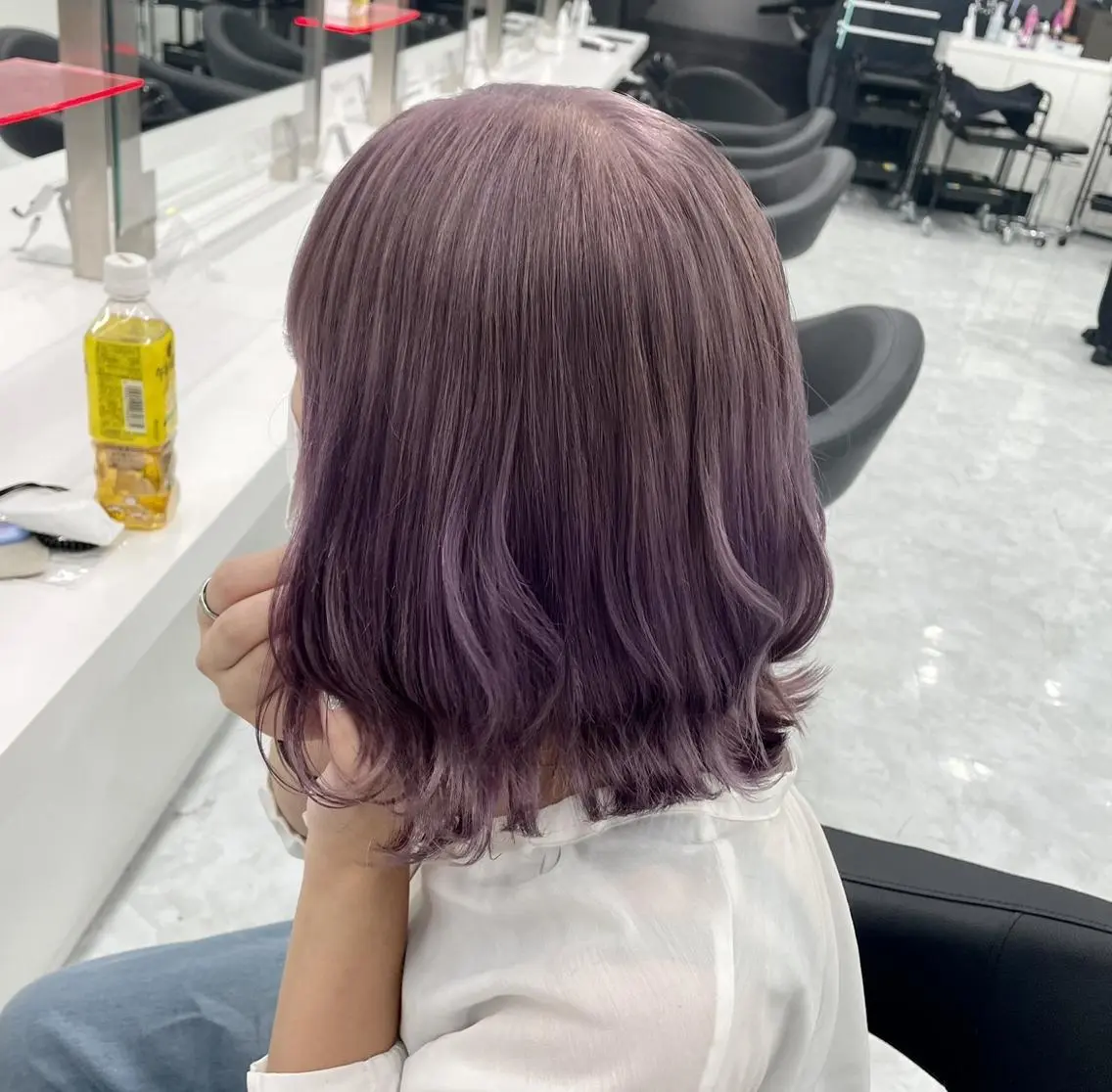 セミロング カラー 💗爆美女製造機💗 ハイトーン-髪質改善のヘアスタイル