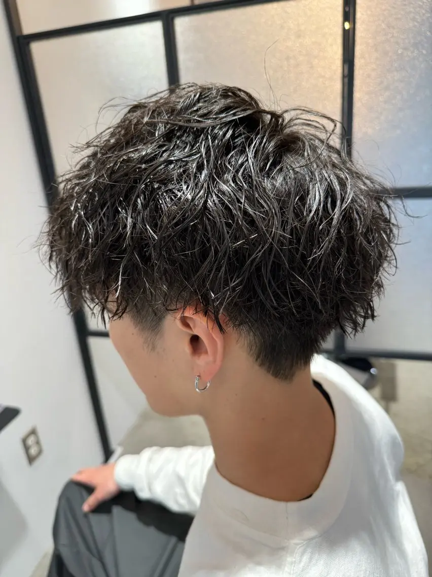 似合わせカット+メンズパーマ🧑+マッサージシャンプー🫧の写真