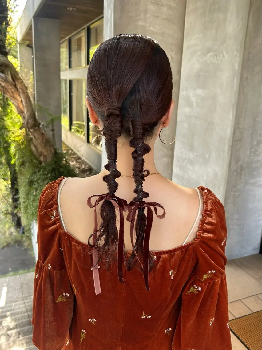 ロング ヘアアレンジ ヘアセット lapis / soraのヘアスタイル