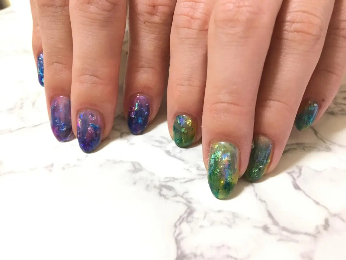 ネイル キラキラネイル Colorer 사키のネイルデザイン