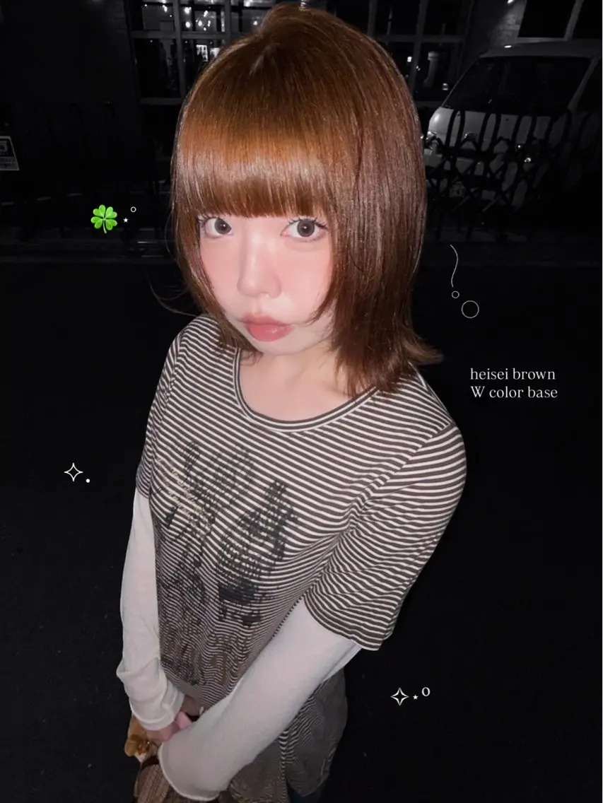 《🍀ダメージレストーンアップ🍀》ブリーチなしWカラー + Aujua 5stepトリートメントの写真