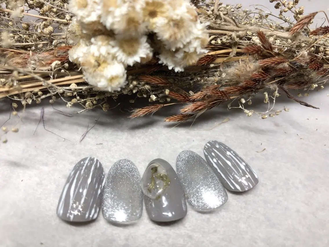 ネイル ジェルネイル 韓国ネイル パラジェル シンプルネイル 冬ネイル ハンドネイル kiki nail &brow二子玉川のネイルデザイン