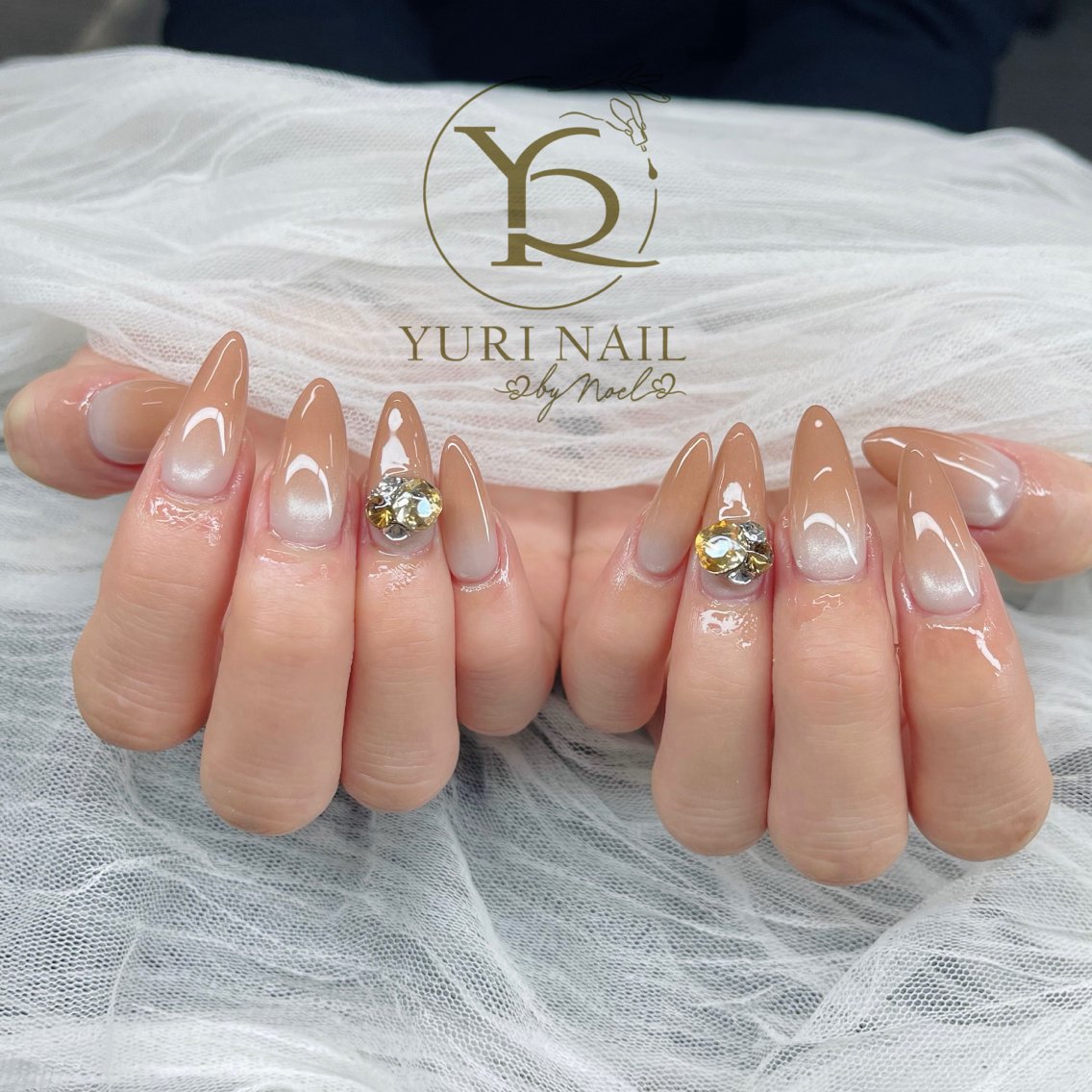 ネイル チークネイル フットネイル フレンチネイル グラデーション キラキラネイル ハンドネイル フットネイル ハンドケア YURI Nail Funabashiのネイルデザイン