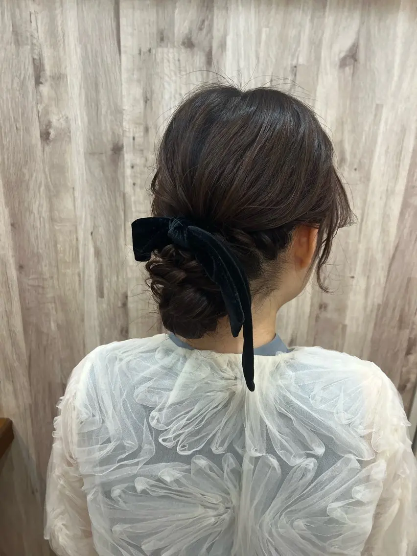 ヘアアレンジ ヘアセット ヘアメイクネイリスト hidemi中目黒のヘアスタイル