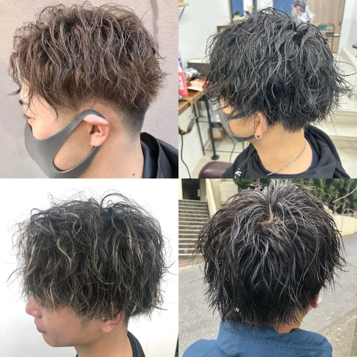 パーマ メンズ 最高級エクステ /羽エクステ白石宇由のヘアスタイル