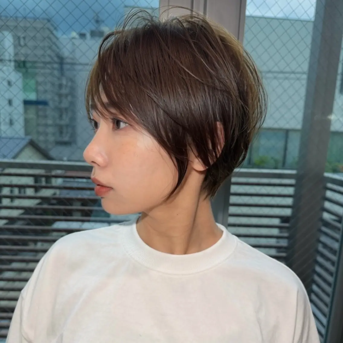 ショート カラー レイヤー|縮毛矯正 |韓国ボブ|岡田洸太のヘアスタイル