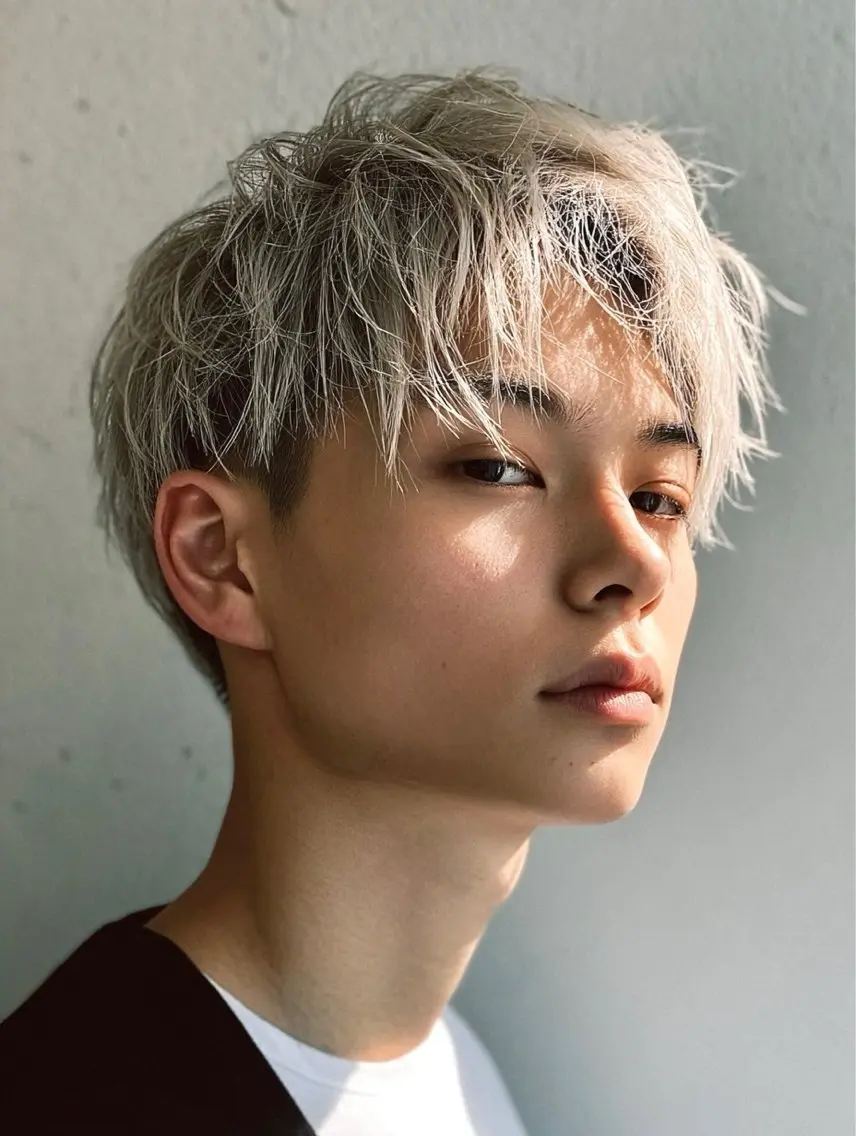 メンズ メンズバレイヤージュ メンズブリーチ メンズハイライト メンズインナーカラー メンズ韓国風 カット ヘアカラー 髪質改善/レイヤー/ ショート/koshiのヘアスタイル