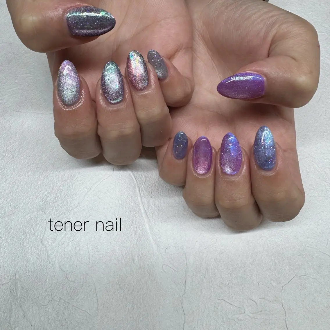 ネイル マグネットネイル ニュアンスネイル ハンドネイル テネルネイル tener nailのネイルデザイン