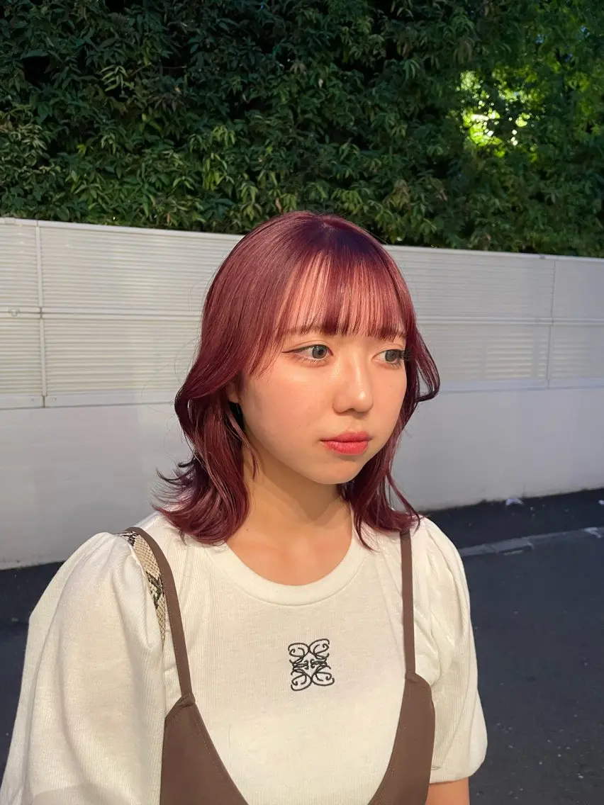 ミディアム カラー 🦄垢抜けボブ特化× 暖色カラー未来🦄のヘアスタイル