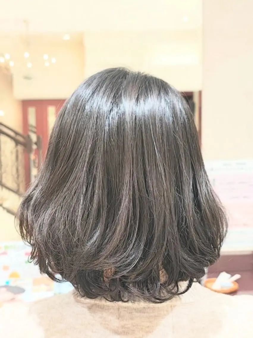 お手入れ楽々カット+似合わせパーマの写真