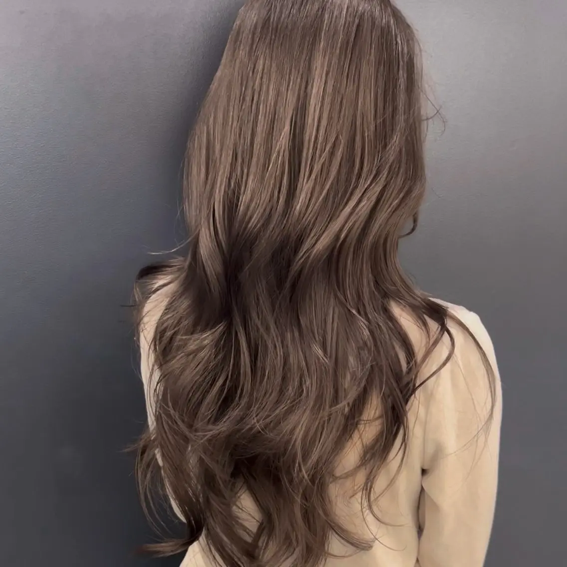 ロング カラー ヘアアレンジ カット ヘアカラー トリートメント ヘアセット 韓国ヘア/レイヤー/ 🩶ツブラ🩶のヘアスタイル