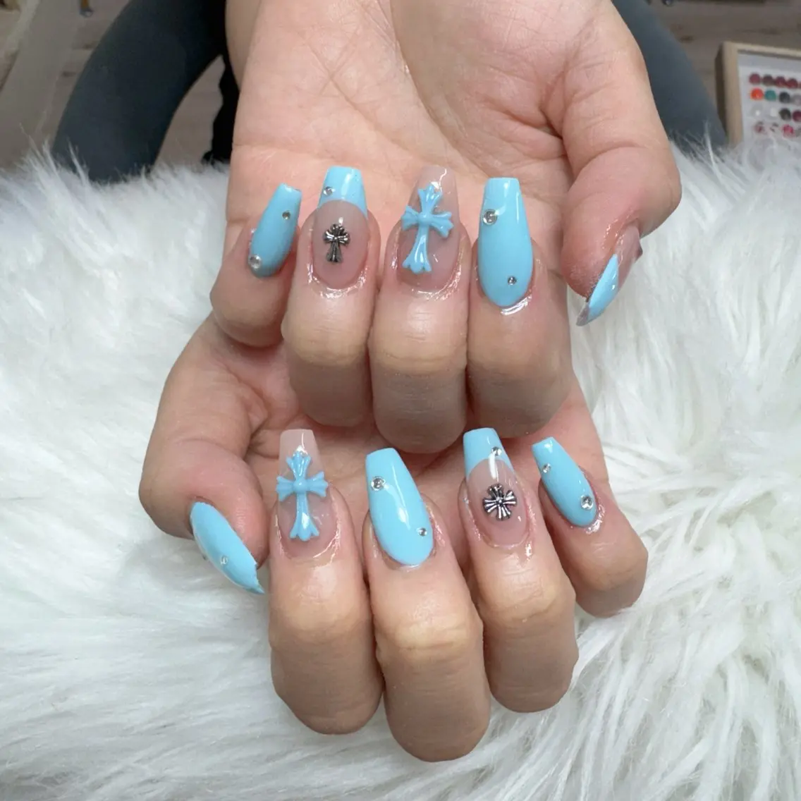ネイル ハンドネイル 🎀nana🫧 ワンホンネイル🎀のネイルデザイン