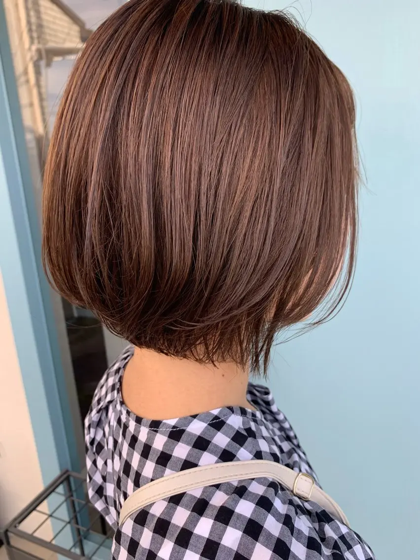 ショート ボブ レイヤーカット 森本 美咲のヘアスタイル