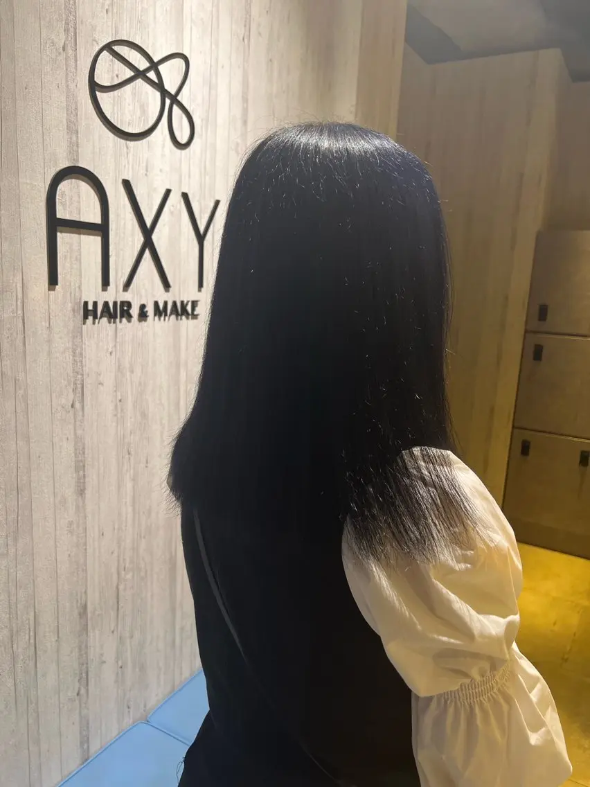 ミディアム カラー ブルーカラー ブルーラベンダー ラベンダーカラー junya カラーモデル募集中のヘアスタイル