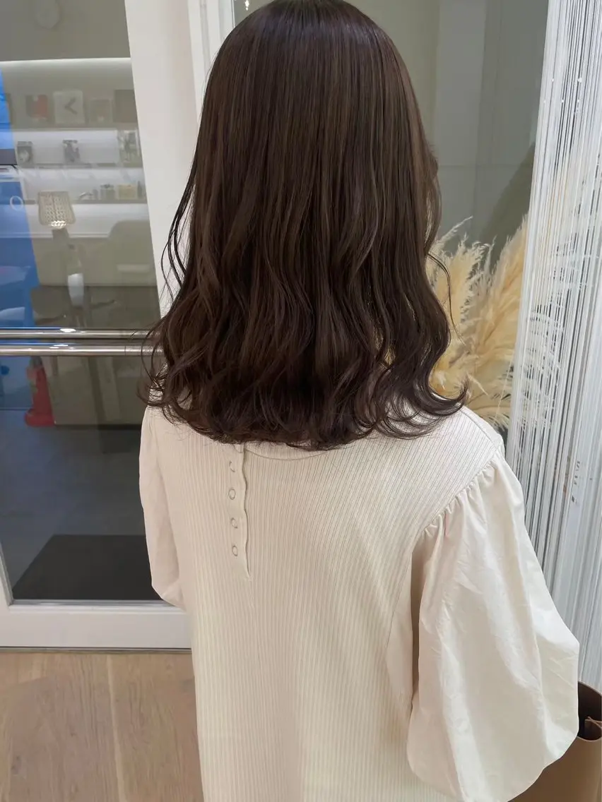 セミロング カラー ヘアカラー トリートメント ParveMix ♡白神みやびのヘアスタイル
